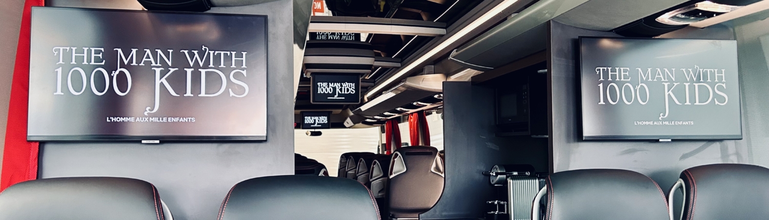 Photo de l'intérieur du bus du stade rennais - Breizhcab Rennes